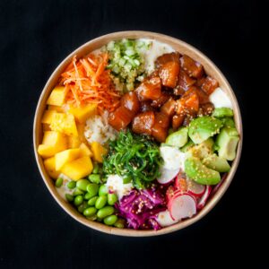 Pokébowl rauwe zalm